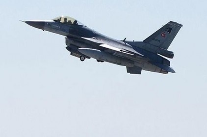 F-16 uçağına, Gaziantep üzerinde iken tacizde bulunuldu