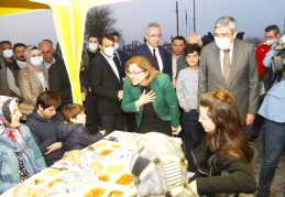 Fatma Şahin, Gazi şehirlilerle buluştu