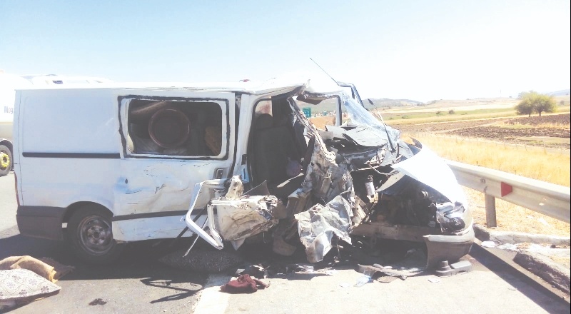 Feci kazada 2’si ağır 10 kişi yaralandı