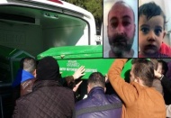 Feci kazada ölen baba ve olunun cenazesi yakınlarına teslim edildi