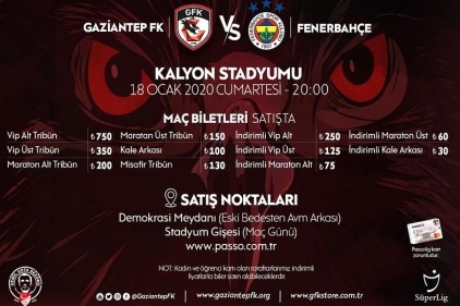 Fenerbahçe maçının biletleri satışa çıktı