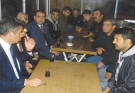 Feyzioğlu, yangından zarar gören esnafı dinledi