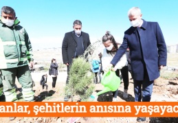 Fidanlar, şehitlerin anısına yaşayacak