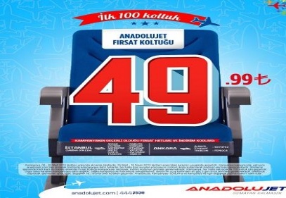 Fırsat koltuğu 49.99 TL