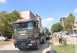 Fırtına obüsleri, sınıra gidiyor