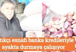 Fıstıkçı esnafı banka kredileriyle ayakta durmaya çalışıyor