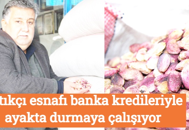 Fıstıkçı esnafı banka kredileriyle ayakta durmaya çalışıyor
