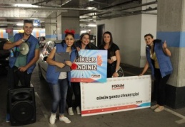 Forum Gaziantep otoparkında hafta sonu şaşırtıcı bir olay yaşandı