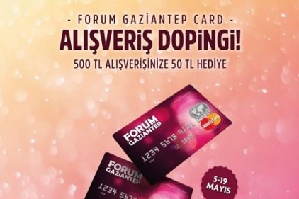 Forum Gaziantep&#039;te alışverişler hediye paraya dönüşüyor!
