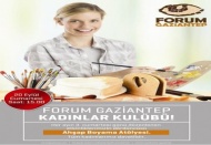 Forum Gaziantep'te kadınlar ahşap boyayıp stres atacak!