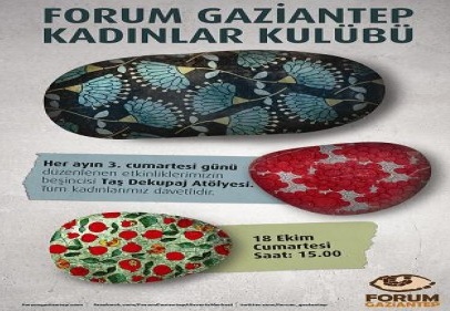 Forum Gaziantep’te kadınlar ‘taş’a hayallerini resmedecek!