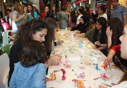 Forum Gaziantep’te kadınların elinden rengârenk masklar