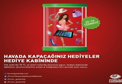 Forum Gaziantep’te Hediye Kabini’ne girenler mutlu çıkıyor!