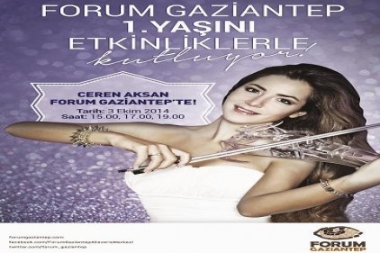 Forum keman virtüözü Ceren Aksan&#8217;ı ağırlıyor