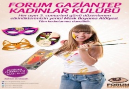 Forum’da kadınlar için mask atölyesi