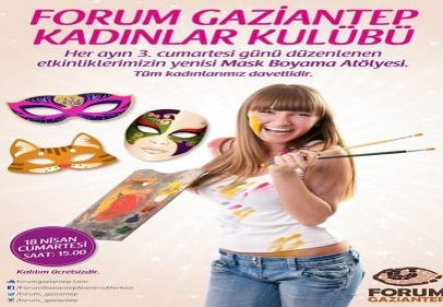 Forum’da kadınlar için mask atölyesi