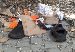 Fünye ile patlatılan şüpheli paketten eski ayakkabı çıktı
