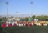 Futbol turnuvasının ödül töreni, sporun tüm güzelliklerine sahne oldu