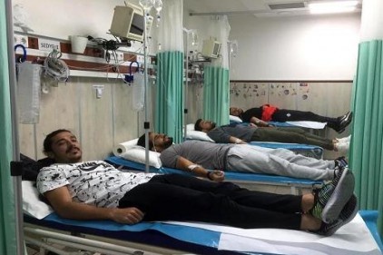 Futbolcular Gaziantep’ten sonra hastanelik oldu