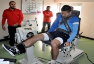 Futbolcular kuvvet testinden geçti