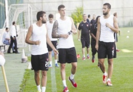 Futbolcular laktat testinden geçti