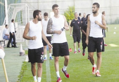Futbolcular laktat testinden geçti