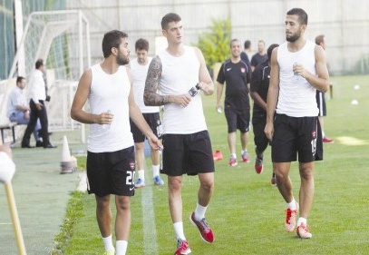 Futbolcular laktat testinden geçti