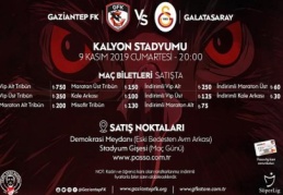 Galatasaray maçı biletleri satışta 