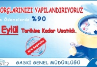 GASKİ de yapılandırma süresini uzattı