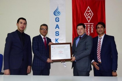 GASKİ, ISO 9001 belgesini yeniledi 