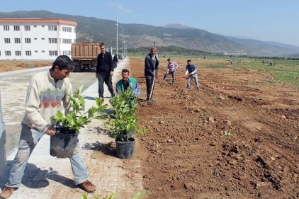 GAÜN İslahiye İİBF kampüsünde iki bin fidan dikildi