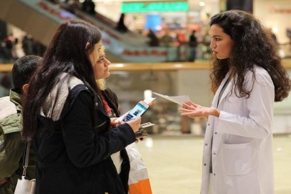 GAÜN öğrencileri organ naklinin önemini anlattı