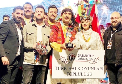 GAÜN Türk Halk Oyunları Topluluğu ve Türk Halk Müziği Topluluğu Türkiye birincisi oldu