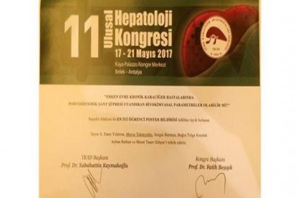GAÜN&#8217;e &#8216;En İyi Poster Bildiri Ödülü&#8217;