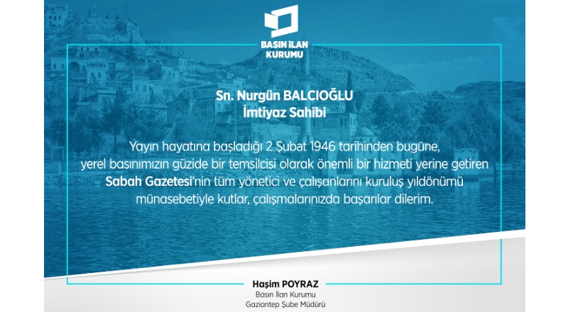 Gazeteniz Sabah 75 yaşına bastı