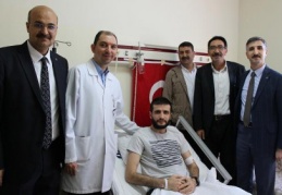 Gazi Mustafa Karaoğlu’nun tedavisi tamamlanarak taburcu edildi