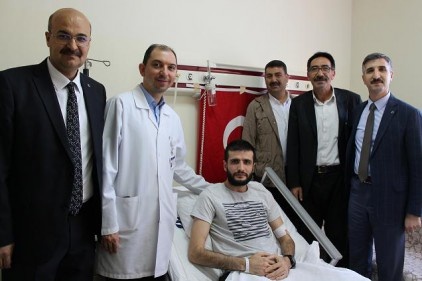 Gazi Mustafa Karaoğlu&#8217;nun tedavisi tamamlanarak taburcu edildi