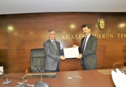 Gaziantep adliyesi personeline teşekkür ve tebrik belgesi 