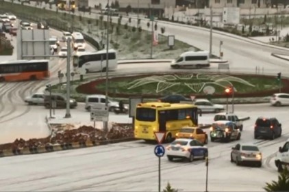 Gaziantep beyaza büründü 