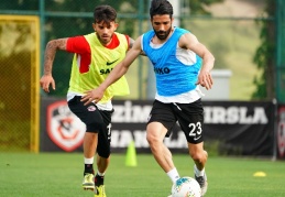 Gaziantep FK akşam antrenmanında
