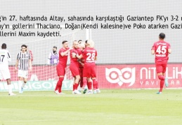 Gaziantep FK, Altay’a moral oldu 3-2