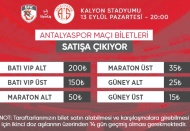 Gaziantep FK- Antalyaspor maçının biletleri satışa çıktı
