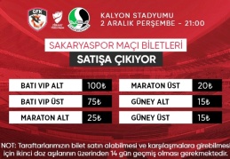 Gaziantep FK, Sakaryaspor maçının biletleri satışa çıktı