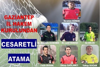 Gaziantep İl Hakem Kurulu başarılı bir haftayı daha geride bıraktı