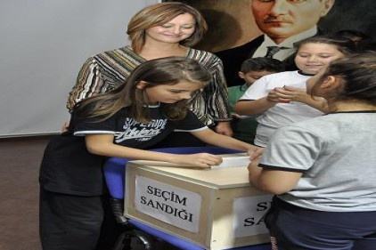 Gaziantep Kolej Vakfı Özel Ortaokulu sandık başına gitti ve Okul Meclisini seçti 