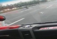 Gaziantep otobanında ilginç görüntü