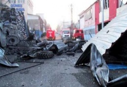 Gaziantep Sanayi Sitesinde patlama meydana geldi