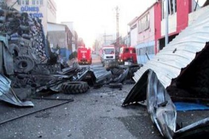 Gaziantep Sanayi Sitesinde patlama meydana geldi