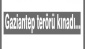 Gaziantep terörü kınadı...
