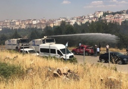 Burç ormanlarında yangın çıktı